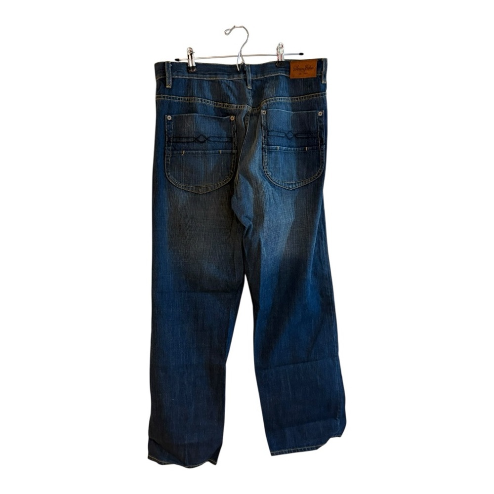 Sean John jeans dark wash denim with a straight leg fit size 32” - Picture 3 of 6